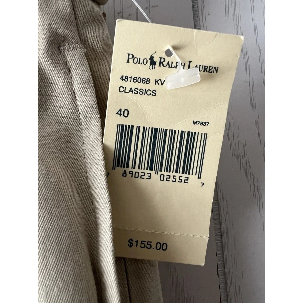 Vintage Polo Ralph Lauren Siena Pants 40 NWT USA Made Rayon Pleated Unhemmed